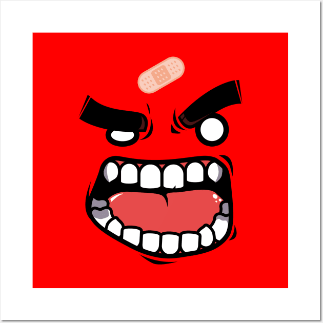 ANGER (Flat Version) Wall Art by mankeeboi